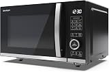 Sharp YC-QG204AU B Compact 20L 800W Microwave with Grill 1050W Flatbed