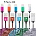Fwclo 5Pack 3FT Lightning to USB Cable, Premium Nylon Braided Charging Cable Cord Compatible with iPhone 7/7 Plus/6/6s/6 plus/6s plus, iPhone 5/5s/5c,iPad, iPod & More (5 color)