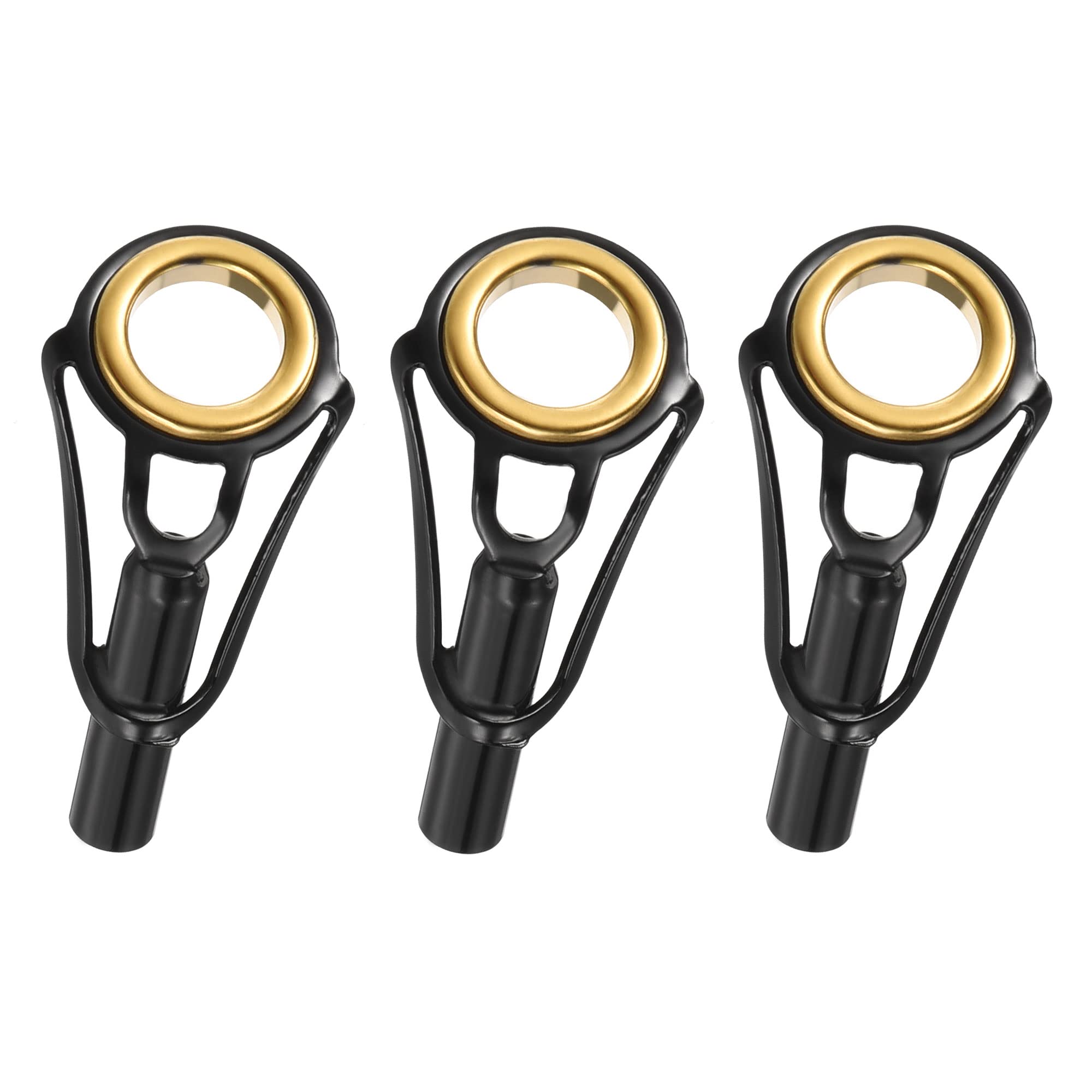 PATIKIL 3.6mm Tube Dia Fishing Rod Tips Repair Kit, 3pcs Stainless Steel Ring Guide for Saltwater Freshwater Fishing