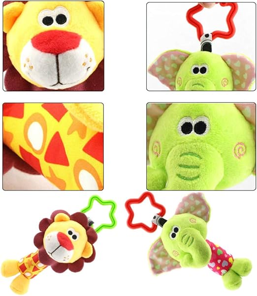 Hochet Pour Bebe 2 Pieces Animal De Dessin Anime A Suspendre Pour Hochet Wents Jouets Pour Poussette Jouets A Suspendre Pour Bebe Jouets D Eveil Et 1er Age Bebe Puericulture Mkyra Org
