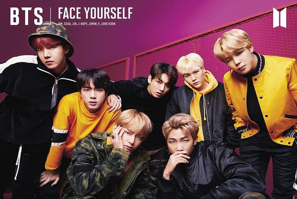 Poster Bts Face Yourself Kpop 24in X 36in Jin Jimin Suga Rm V