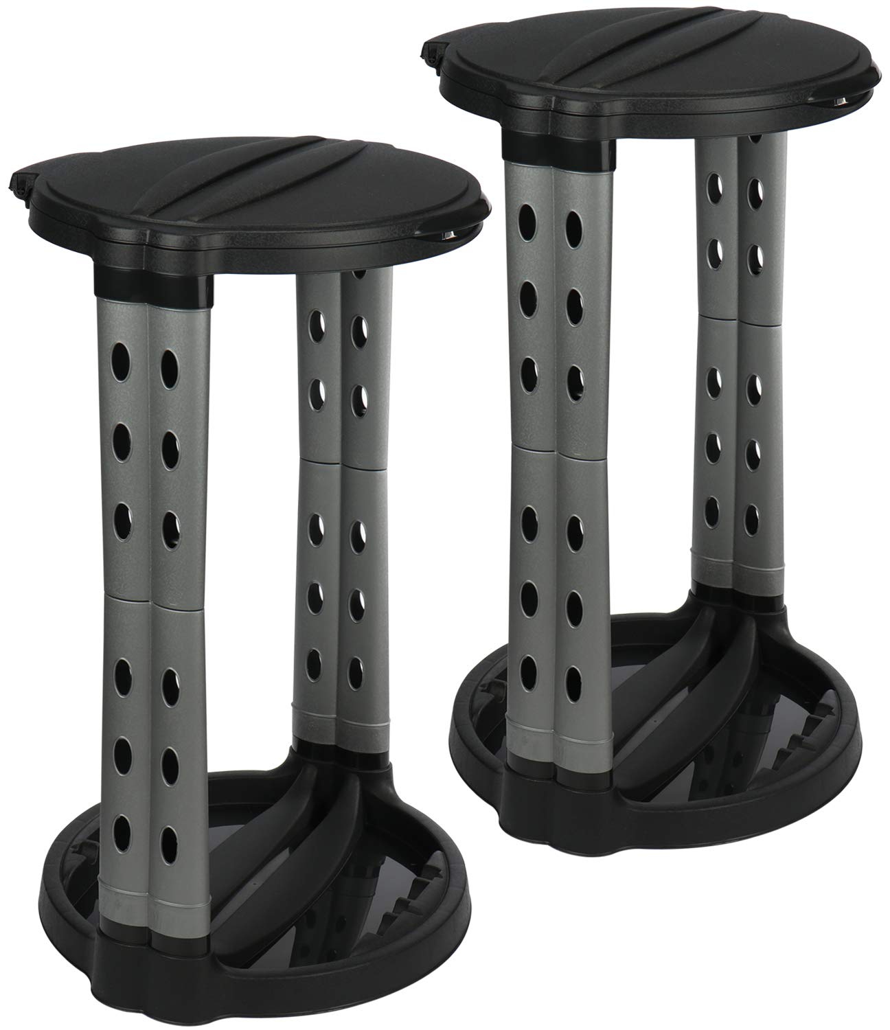 comfour® 2x bin bag stand with lid stand for large garbage bags