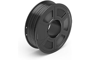 TECBEARS PLA 3D Printer Filament 1.75mm Black, Dimensional Accuracy +/- 0.02 mm, 1 Kg Spool, Pack of 1