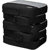 Large Packing Cubes for Travel - 5pc Packing Cubes for Suitcases - Lightweight Luggage Organizer Bags (Non-Compression)