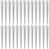 SUNNYCLUE 1 Box 100Pcs Cone Charm Silver Spike Charms Bulk CCB Plastic Antique Tibetan Vintage Gothic Long Spikes Cones Large Pendants for Jewelry Making Necklace Bracelet Earrings DIY Craft Supplies