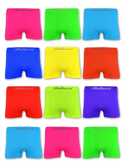 5 | 10 | 20 NEON Herren Boxershorts Microfaser Retro Shorts Belucci M L XL XXL - sockenkauf24