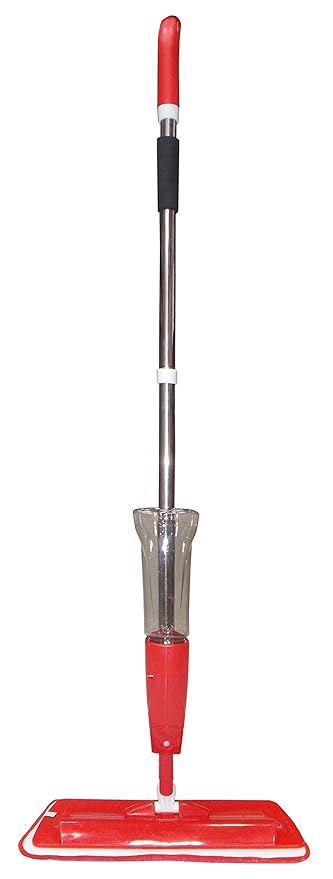 Kotak Sales Multipurpose Easy Spray Mop with Removal Washable Microfiber Pad Wet & Dry Floor Cleaning for Home, Office, School etc Cleaning Tool ( RED)