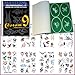 ABD TAT-SET9 AIRBRUSH TATTOO STENCILS SET 9 REUSEABLE TATTOO TEMPLATE SET