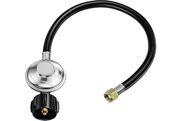Rushare 2FT Universal Regulator Hose, Low Pressure Propane Regulator Hose for Weber, Charbroil, Nexgrill Grills, Propane Pati