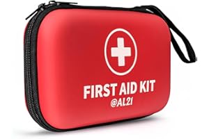 @AL21 All-Purpose First Aid Kit 184 Pieces, Emergency Kit for Home, Travel, Car, Business, Worksite and Office, Portable Emergency Supplies for Minor Cuts, Scraps, Sprains & Burns