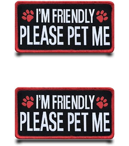 Paquete De 4 Chalecos/arneses Para Perros De Servicio, Sin Tocar, No Hablar, No Se Advierte Para Mascotas, Chalecos/arneses De Parche De Gancho Y Bucle Bordado, Insignia De Perro Para Perros De