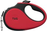 TUG Tiny 360° Retractable Dog Lead 3 m Anti-Slip Handlet Red