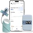 Babytone Baby Sleep Monitor with Base Station- Smart Sleep Sock, Tracking Heart Rate, Avg O2 and Movement, Wearable Baby Oxygen Foot Monitor with Bluetooth and APP, for 0-36 Months Newborn