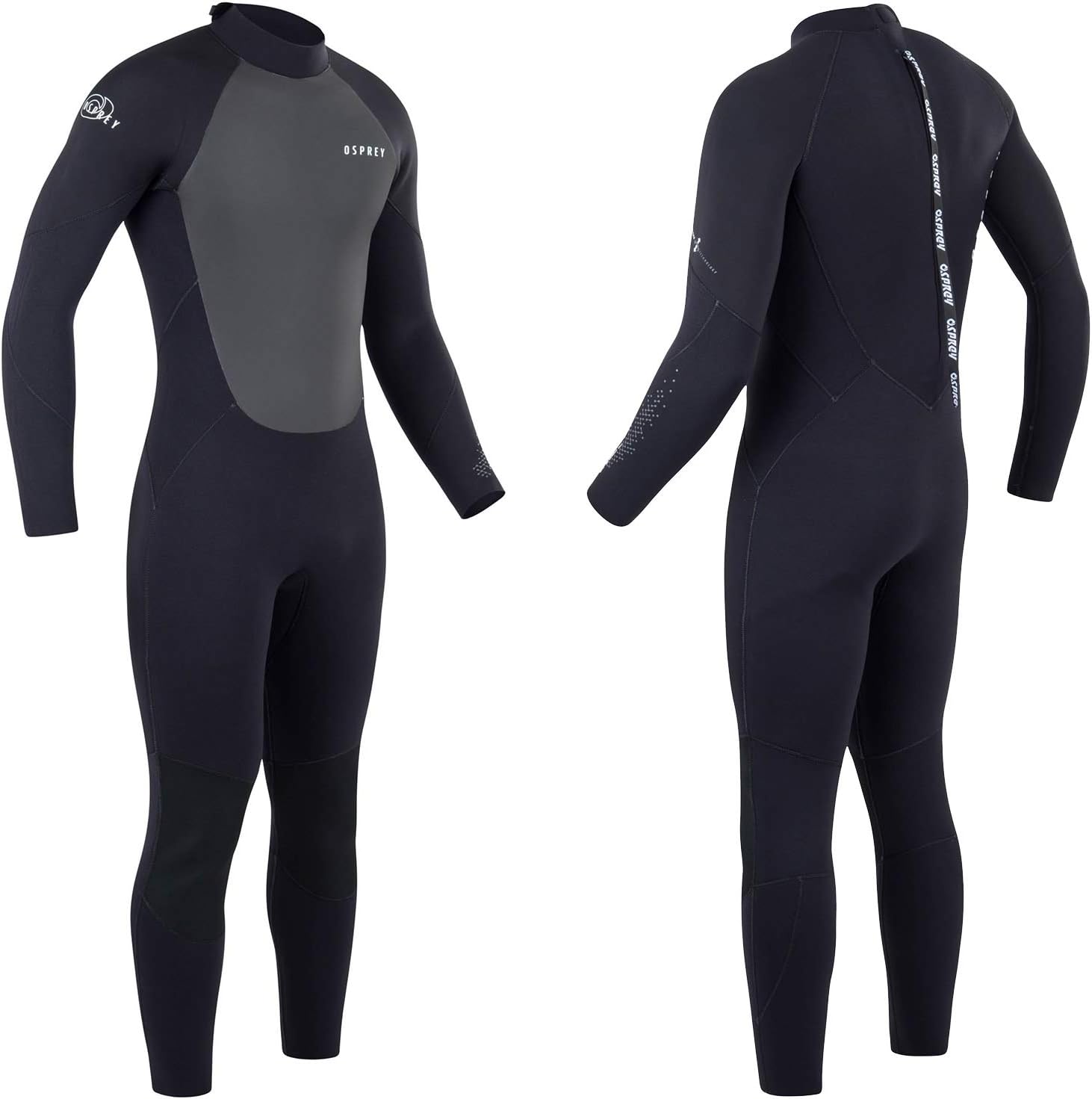 Osprey Mens Full Length 6mm/5mm Winter Wetsuit, Adult Neoprene Surfing