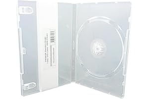 (10) CheckOutStore Premium Standard Single 1-Disc DVD Cases 14mm (Clear)