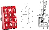 Heschen MTS-402 4PDT ON-ON Miniature Toggle Switch 12 Pin Waterproof Cover Pack view 3