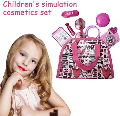 Enfants Kit De Maquillage Fille Princesse Jouer A Maquillage Jouet Simulation Cosmetiques Ensemble Camera Lunettes De Soleil Bijoux Bourse Bourse Partie Cadeau D Anniversaire Amazon Fr Cuisine Maison