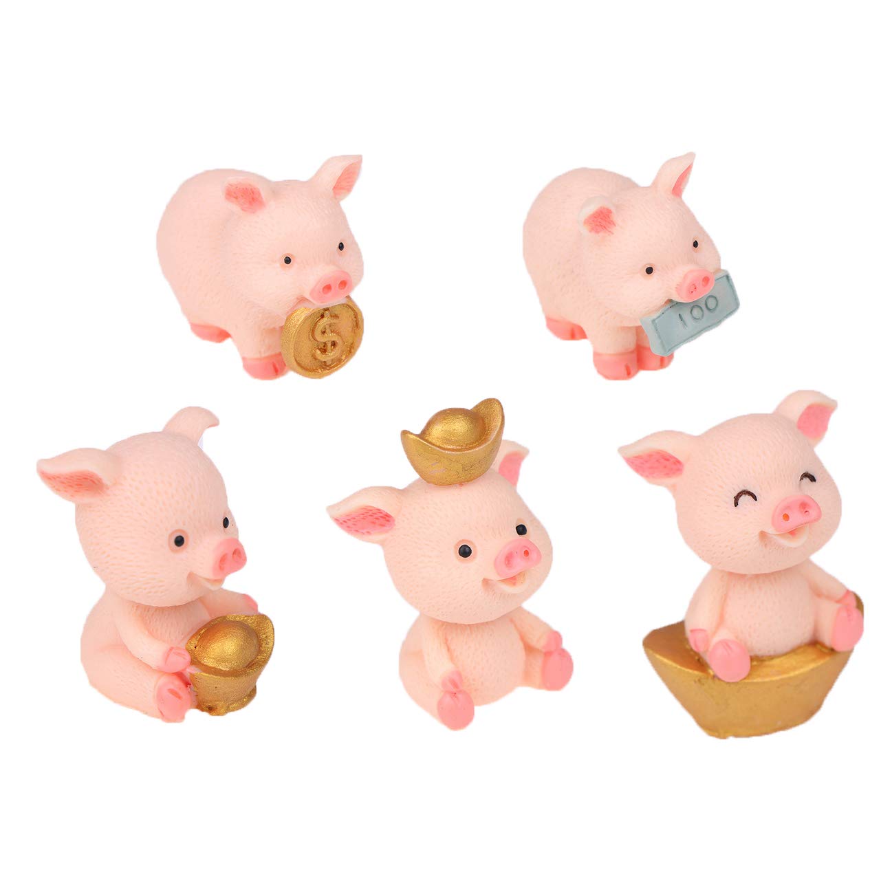 mini plastic pigs