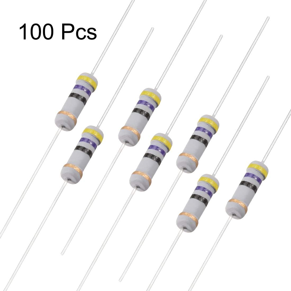 Sourcingmap 5 Resistori In Alluminio 10W 33 Ohm - Dissipazione Termica, Per LED, Convertitori E Circuiti, 10W33RJ - 2