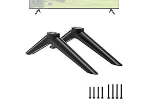 Dinghosen TV Stand for Hisense TV Legs, for Hisense 32" 40" 43" TV 32H4030F1 32H4F 40H5590F 40H4F 40H3F9 40H4030F1 40H4030F 43H4F 43H4030F 43H4030F1 TV Stand Legs with Screws, Easy to Install, Black