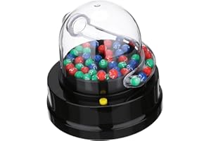 ibasenice Mini Portable Lotto Machine Transparent Lucky Picker for Indoor Party Games and Sweepstakes