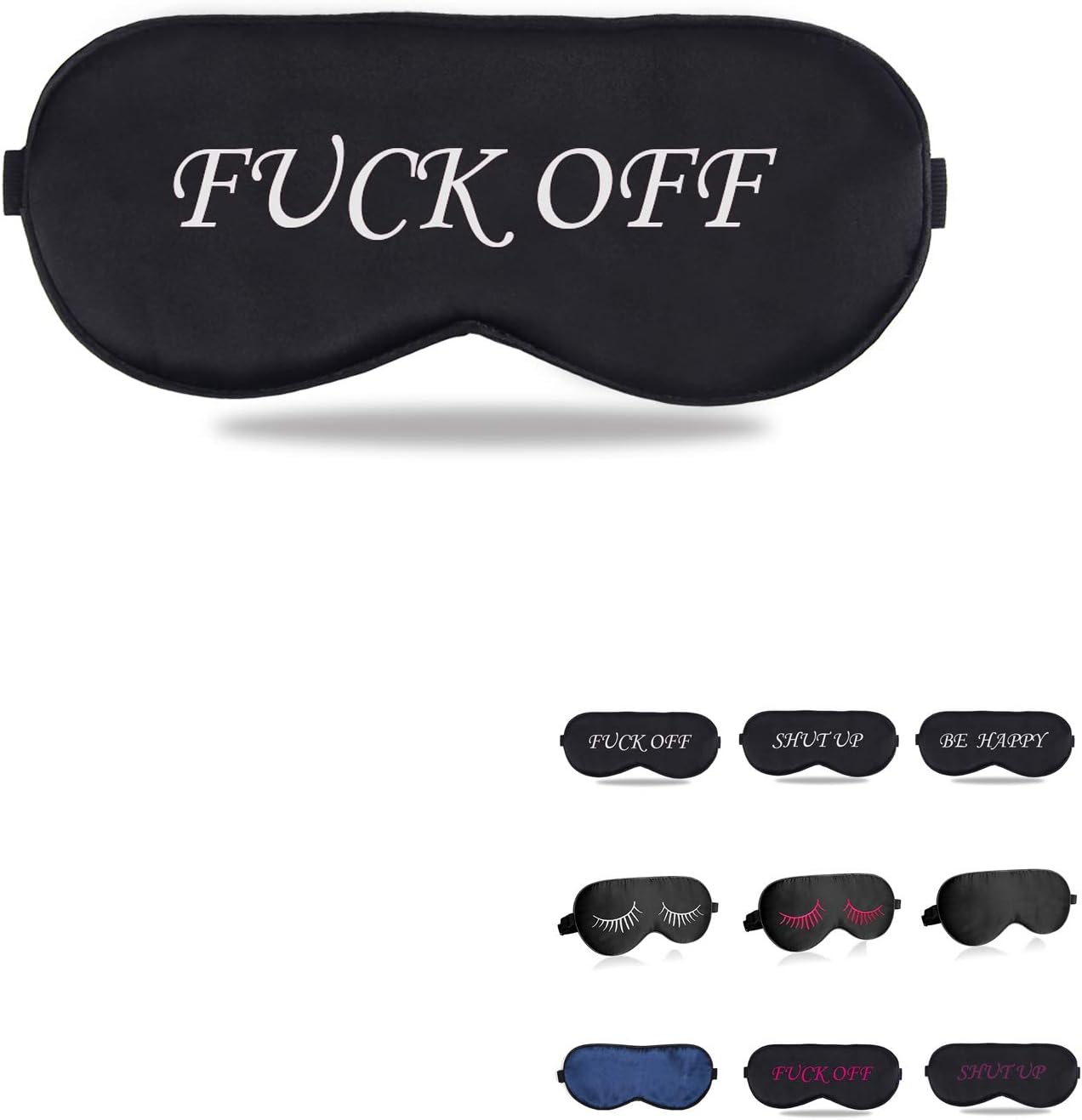 Funny Eye Mask for Sleeping & Travel,Lightweight Fuck Off