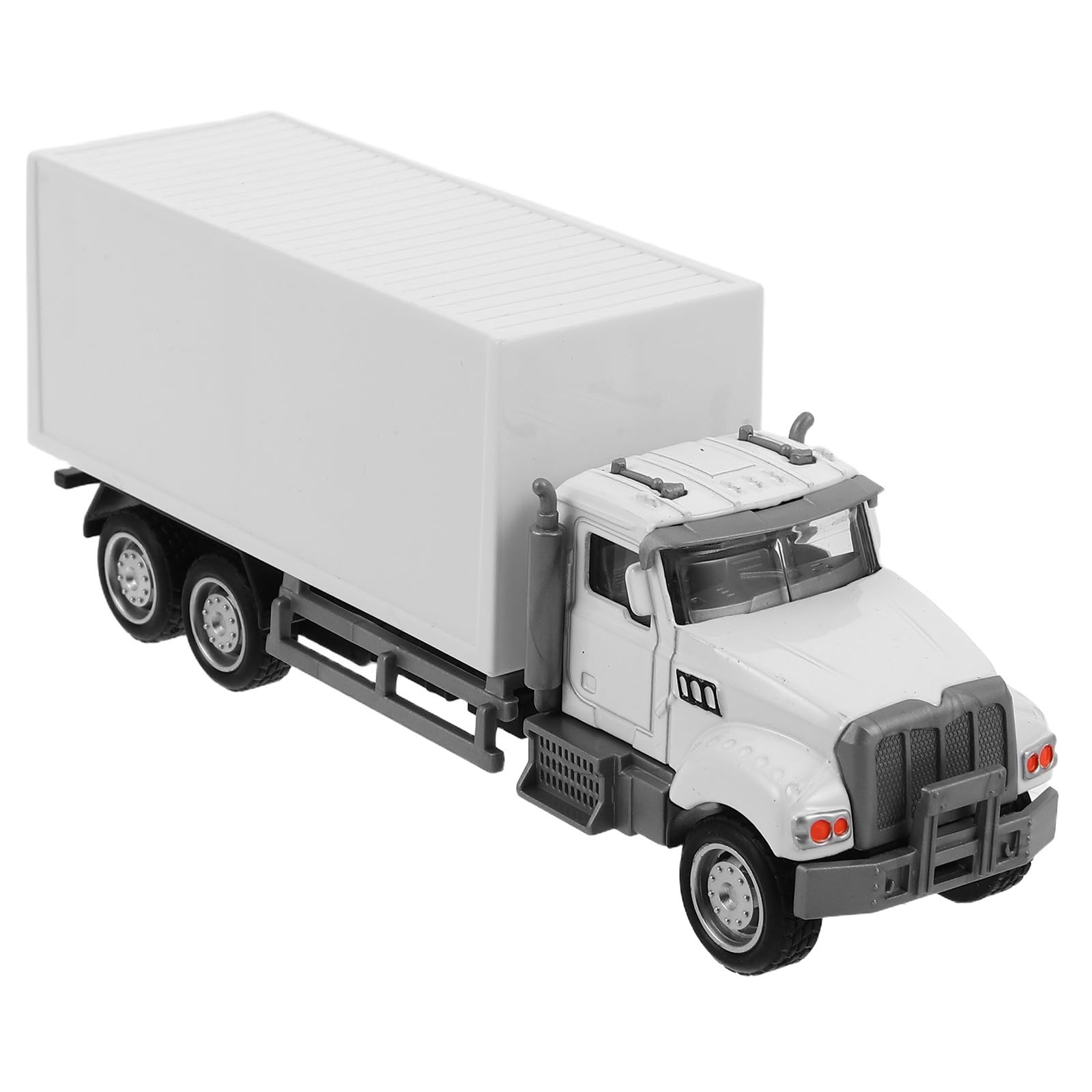 Toddmomy Semi Truck Toy 6.10 Inch Alloy Container Carrier Model Interactive Kids Play Truck Educational Transport Vehicle for Birthday Parties Holidays