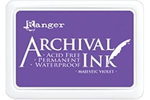 Ranger AIP52494 Archival Ink Pad #0-Majestic Violet, Majestic Violet