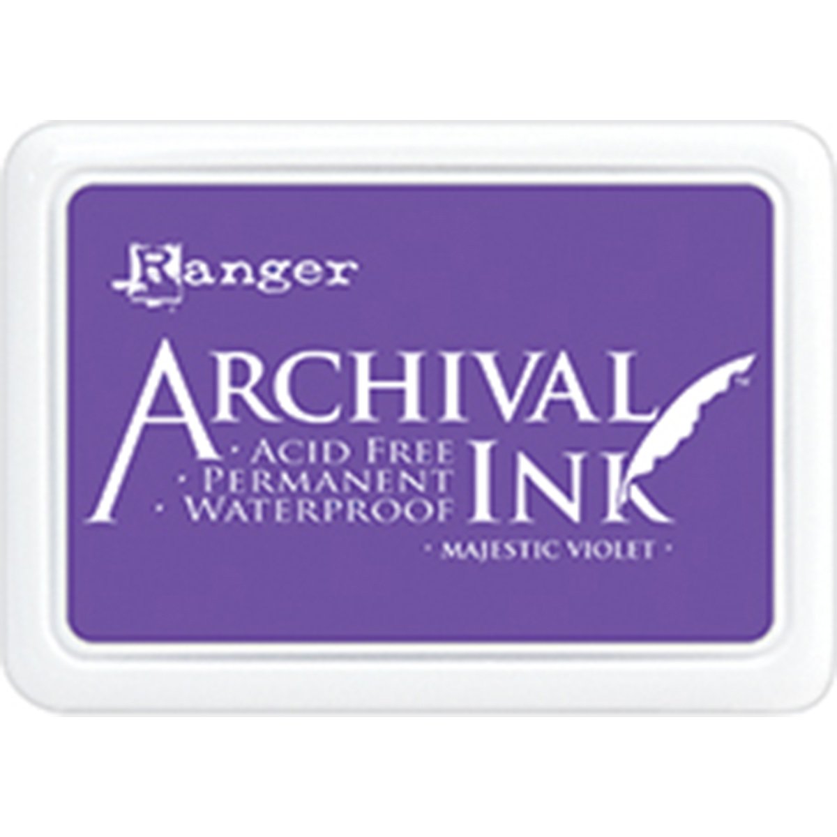 Ranger Archival Ink Pad Majestic Violet, Purple, 6.9 x 9.8 x 1.8 cm