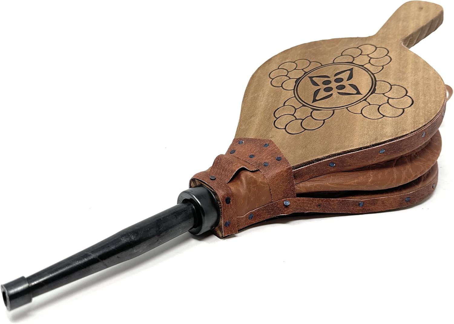 Space Home - Premium Bellows for Barbecue and Fireplace - Natural Wood - 51 cm