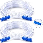 2 Pack Suction Tube Extension, 10 Ft Extra Long Tubing Replacement Hose, Compatible Suction Hose with PureWick, Portable Suction Machines &amp; Medical Suction Devices, 8mm (.3in) Connector