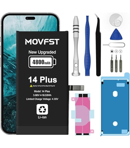 Amazon.com: AFSONGOO Battery for iPhone 14 Plus, Upgraded Phone 14