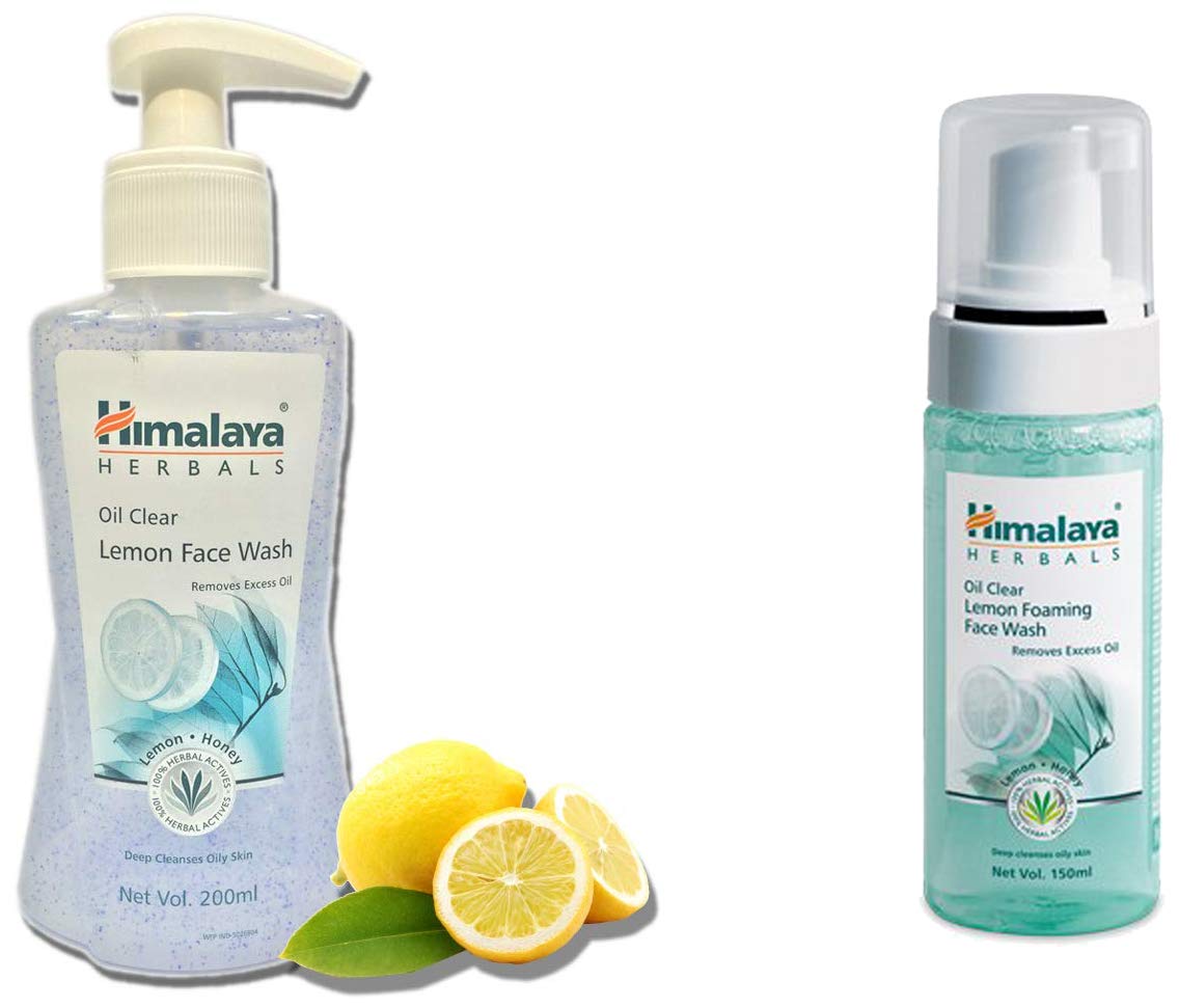himalaya lemon foaming face wash