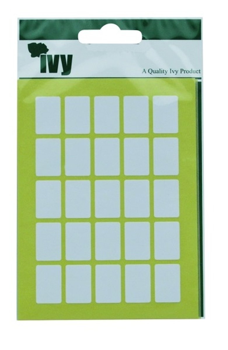 Ivy White Sticky Labels 12mmx18mm, 232090