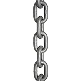 KingChain 559881 1/4-inch x 25 ft. Galvanized Steel Proof Tested Coil Chain with 1300 lb. Safe Working Load, Grade 30, General Purpose Chain