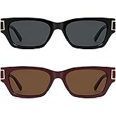 VANLINKER 2026 Polarized Trendy Small Square Cat Eye Sunglasses for Women Retro Rave Rectangle Shades VL9902