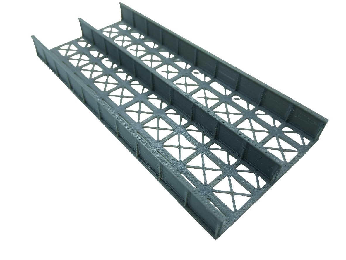 Long N Gauge Twin Track Bridge Girder Model Railway Track Bridge Sides & Deck