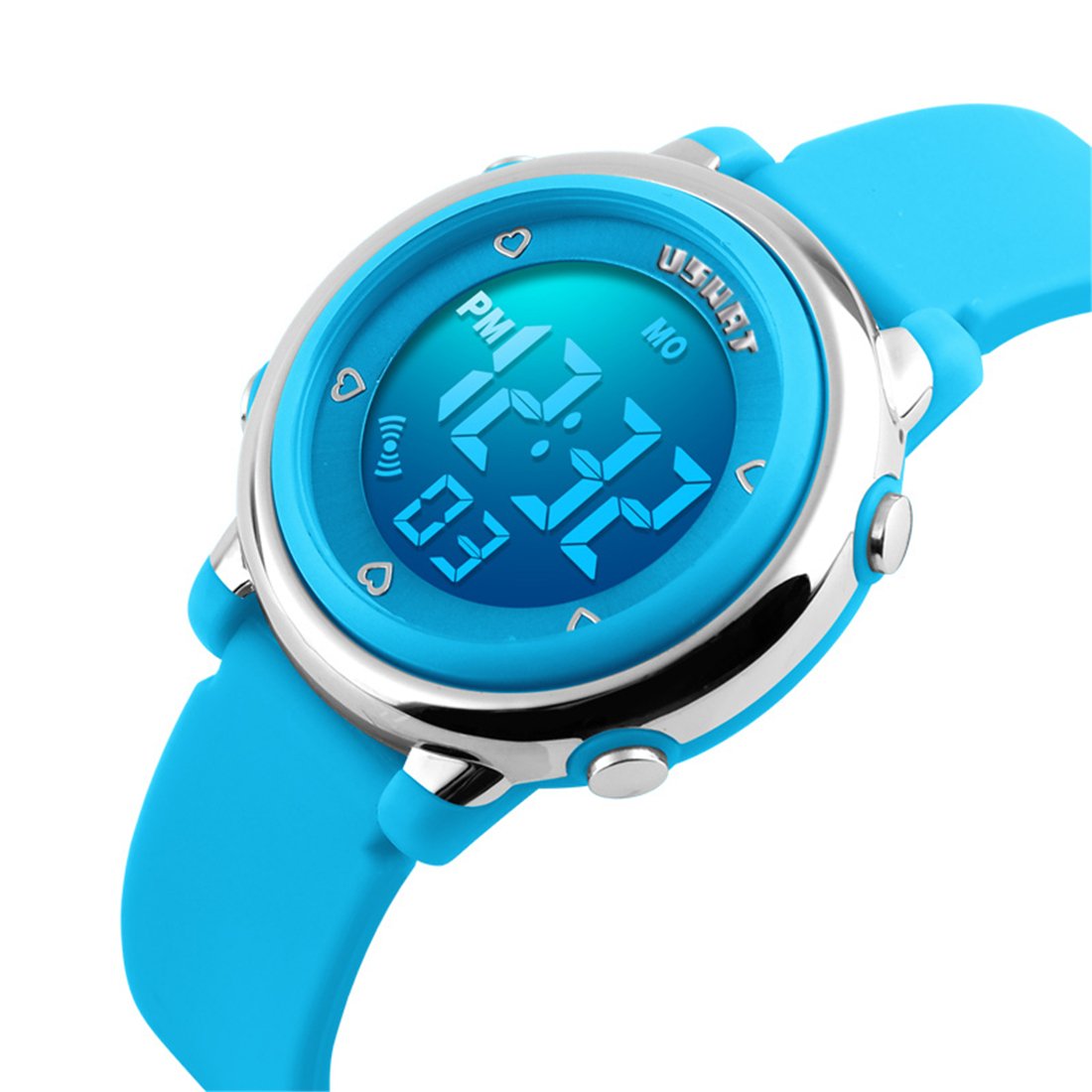 Uswat Children Digital Watch Outdoor Sports Watches Boy Kids Girls Led Alarm .. 21 61dgklehuGL