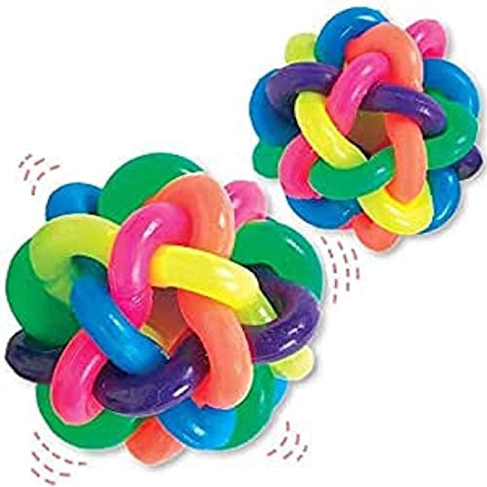 Baker Ross P5613 Rainbow Spaghetti Balls, Perfect for Children to Play with Alone or With Friends, Ideal for Outdoor Use (Pack of 5)