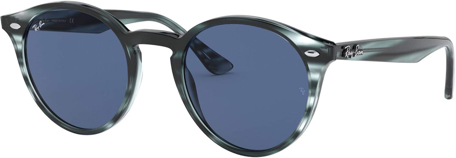 Ray-Ban RB2180 Round Sunglasses, Dark Tortoise/Brown, 49 mm: Shoes