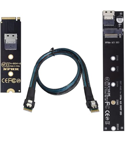 Amazon.com: NFHK NGFF M-Key NVME Male to Female Extension Cable