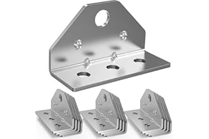 YULEIMY Boat Trailer Bunk Brackets 12-Pack - Galvanized Adjustable Swivel Top Angle Brackets for Pontoon/Jet Ski Trailers, Bolster Bunk Board Mounting Hardware