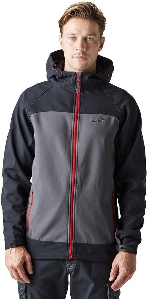 Peter Storm Men's Hooded Softshell Jacket, Black, XL: Amazon.co.uk: Clothing
