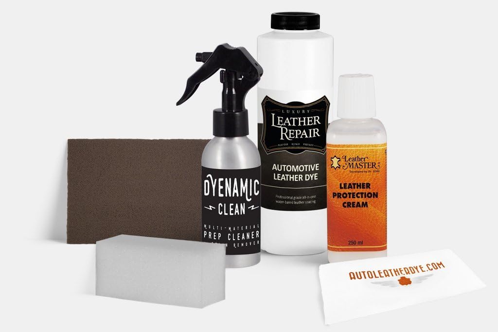 Professional Automotive Volvo Leather and Vinyl Dye Kit (8oz, Soft Beige)