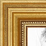 ArtToFrames 18x24 inch Gold Foil on Pine Wood Picture Frame, WOM0066-81375-YGLD-18x24