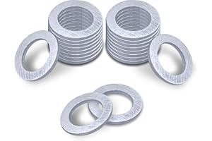 Miytsya 20 PCS Oil Drain Plug Gasket Washer Crush Seal Silver – 14mm Replacement for Honda - OEM 94109-14000 Fits Most Popular Models 1973-2022