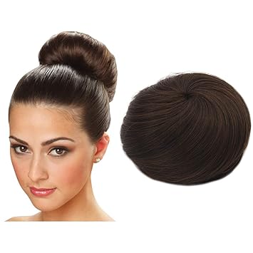 Amazon Com Clip In Hair Bun Extension Donut Chignon Ballerina