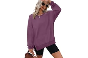 XIEERDUO Womens Oversized Sweatshirts Pullover Casual Crewneck Long Sleeve Tops Comfy
