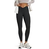 ODODOS Women's Buttery Soft Cross Waist Leggings, 25" / 28" Crossover High Rise Lounge Yoga Pants