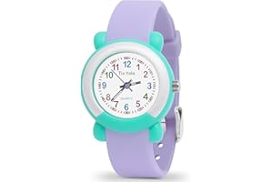 TIXYOLO Kids Watch for Girls Boys,50M Waterproof Accurate Timekeeping Children Learning Time Easy to Read Student Sports Outdoor Analog Watches for Kids Toddlers Ages 3-8